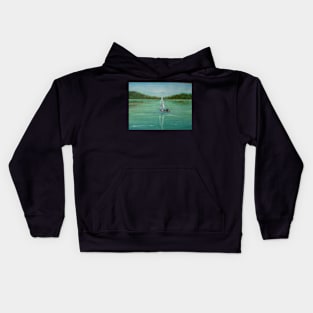 Yacht on the Bay Kids Hoodie